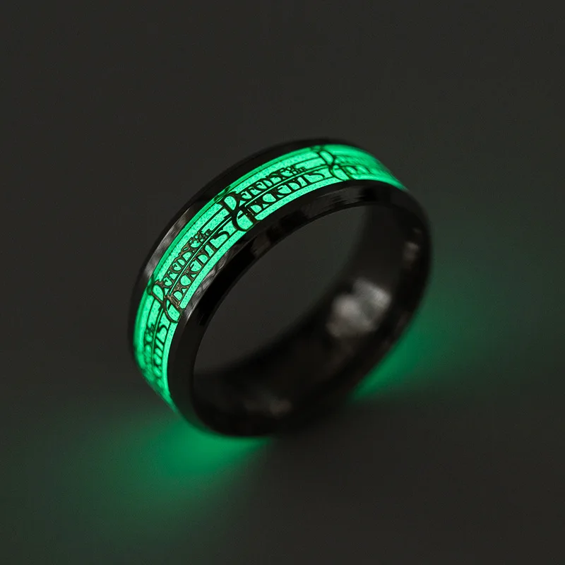 Aroutty 316L кольца из нержавеющей стали для аниме-игр мужчин мужское кольцо шарм