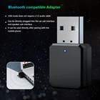 2 шт. беспроводной USB Bluetooth-совместимый адаптер 5,1 ключ 3,5 мм телефон стерео аудио музыкальный приемник передатчик для автомобиля громкой связи