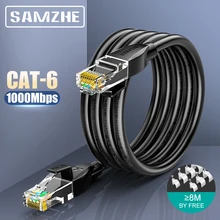 SAMZHE CAT6 Tròn Ethernet Cat 6 Cáp Lan RJ 45 Mạng Dây Cho Laptop Router RJ45 Cáp Internet