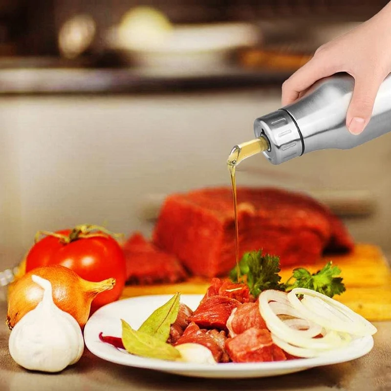 500 мл Нержавеющая сталь масло с уксусом оливковое дозатор бутылка горшок