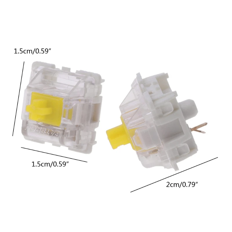 

10Pcs/pack Gateron SMD Blue Switches Mechanical Keyboard 3pins Gateron MX Switches Transparent Case fit GK61 GK64 GH60