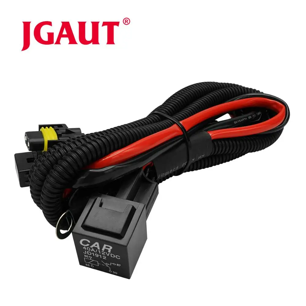 JGAUT 40A 12 В DC кабель для автомобильного динамика противотуманных фар Жгут проводов