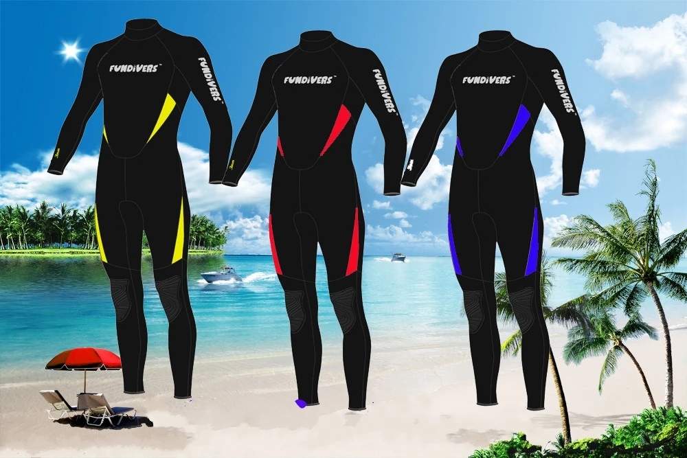 3mm Neoprene Men Scuba Wetsuits Warm One Piece Body Surfing Jumpsuit Full Diving Swimsuit for | Спорт и развлечения