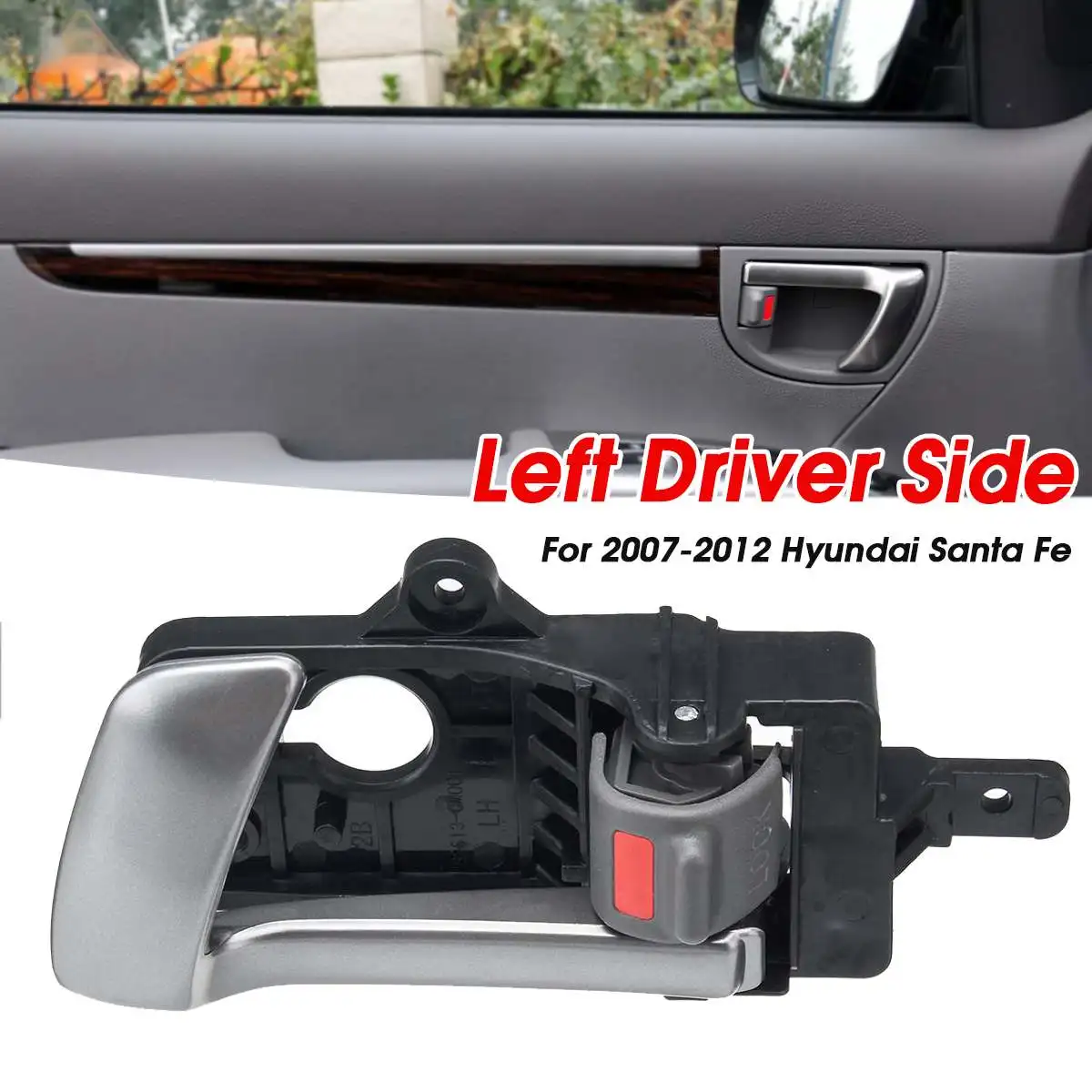 Позолоченная внутренняя дверная ручка левая сторона водителя 836103K020XZ для Hyundai Santa