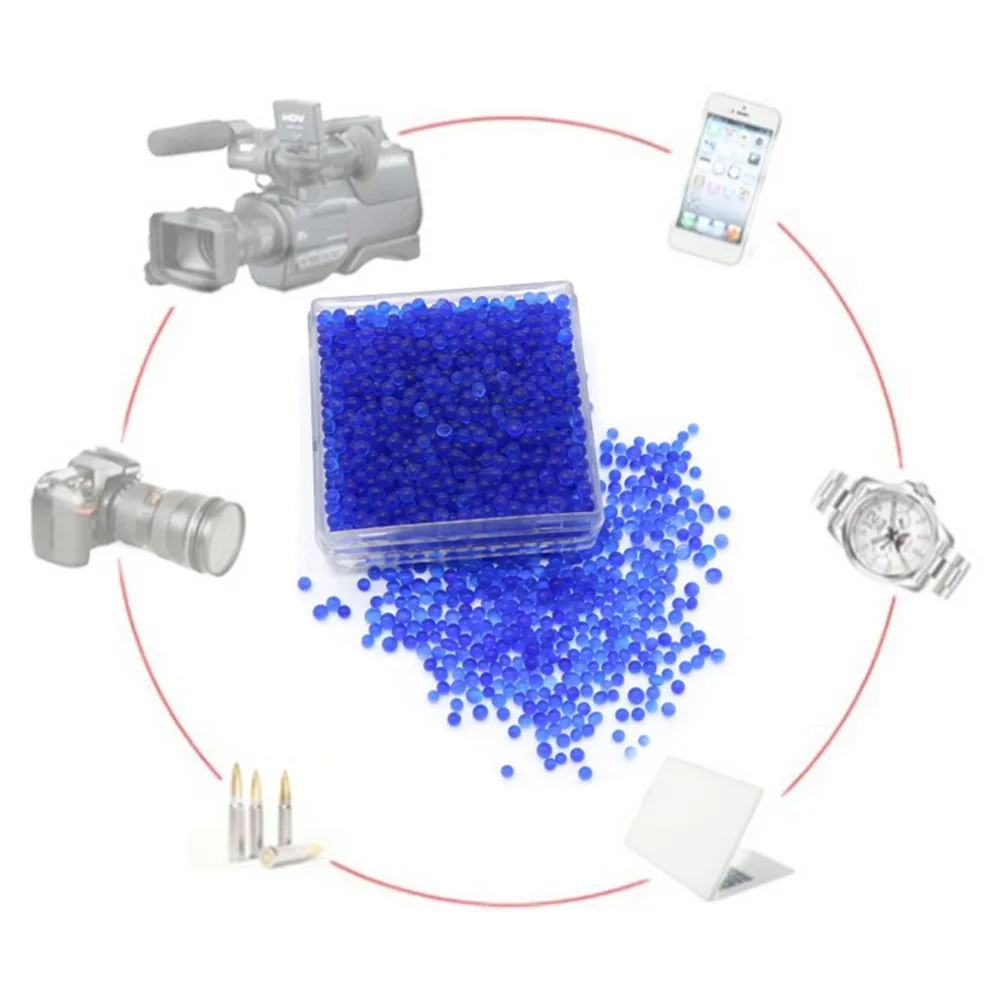 

1PCS Reusable Moisture Absorb Beads Desiccant Moisture Proof Box Multi-function Dehumidifier Silica Gel Package SLR lens