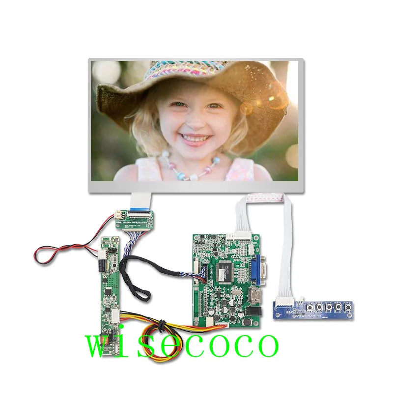 lcd with board 10,1 дюймов 1280*720 Матрица экрана дисплея lcd емкостный дисплей монитор HDMI драйвер платы ttl 750 повышенной яркости для raspberry - Цвет: lcd with board