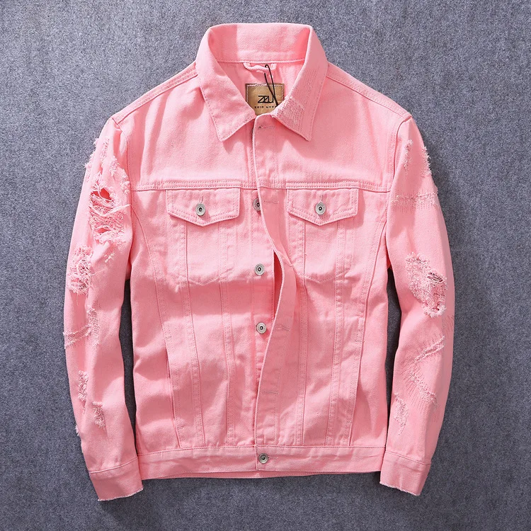 2021 пальто на осень и зиму модные джинсовые куртки для женщин в дырочку зауженные