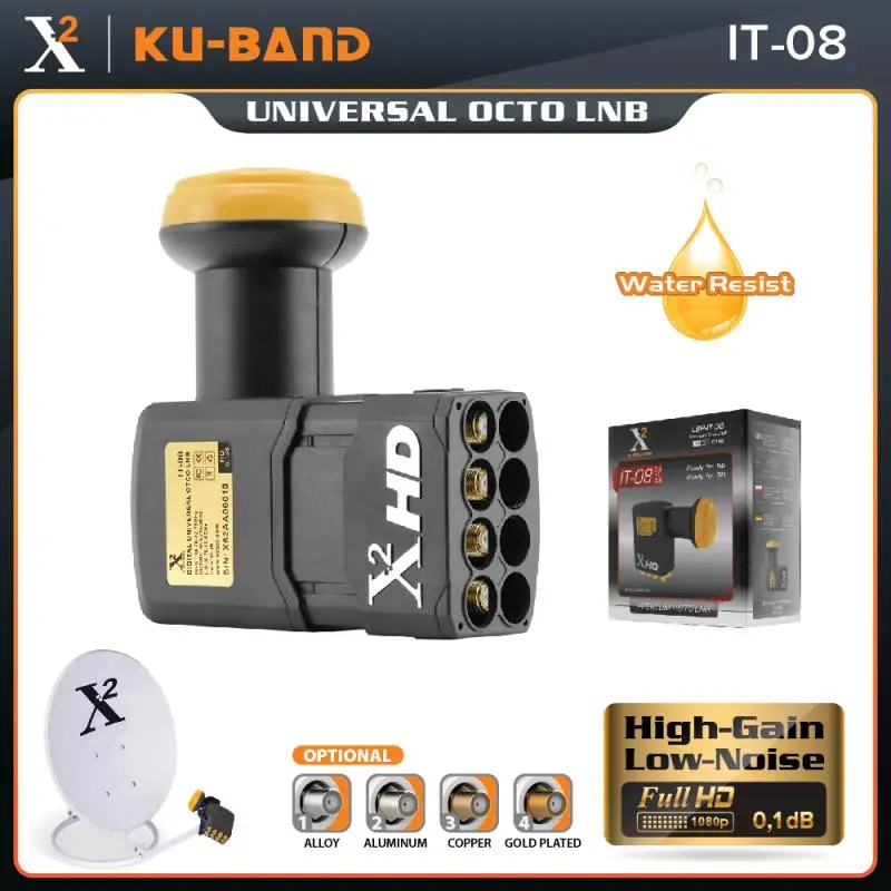 X-Square LNB для спутникового ТВ-приемника универсальный KU-диапазон с высоким