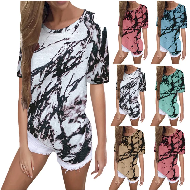 

New 2021 Shirt Women Spring Summer Floral Printing Blouse 1/3 Sleeve Casual Hem Irregularity Female fashion shirt Tops Plus Size