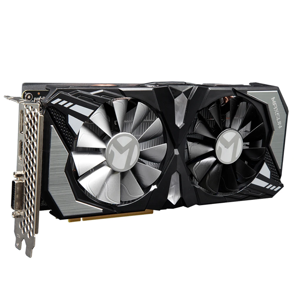 Maxsun GeForce GTX 1660 6G графическая карта Nvidia GDDR5 GPU игровая видеокарта для ПК|Видеокарты| |