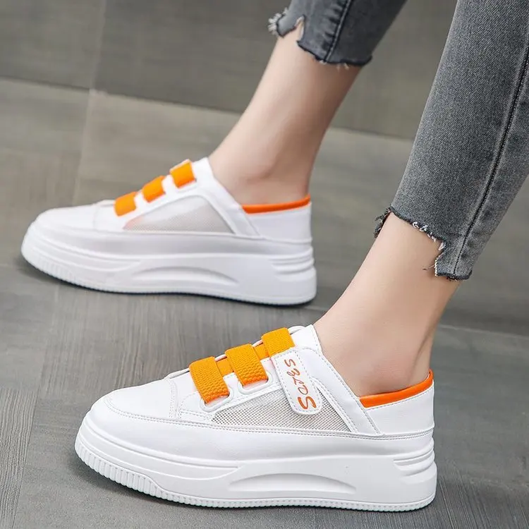 

Shoes Female Footwear Mixed Colors Casual Sneaker Round Toe Autumn 2021 Fashion Women's Clogs Platform New Dress Small Summer Fa