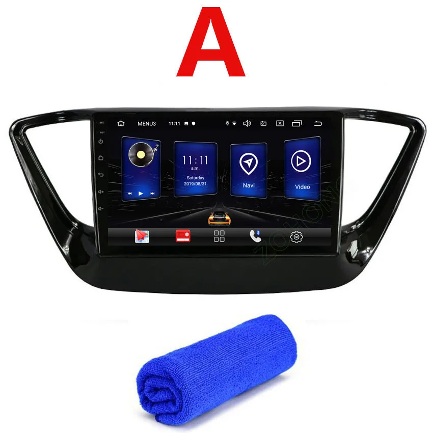 2.5D GPS RAM2Gb Android 9,0 RAM2Gb 2.5D Автомобиль Радио DVD для hyundai Solaris Verna Авто радио мультимедиа плеер для автомобиля gps навигации для hyundai Solaris радио - Цвет: 2.5D GPS RAM2Gb