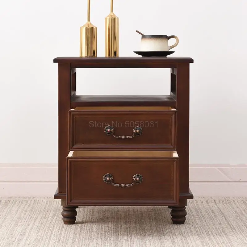 Сплошная деревянная прикроватная настольная лампа Европейский и американский