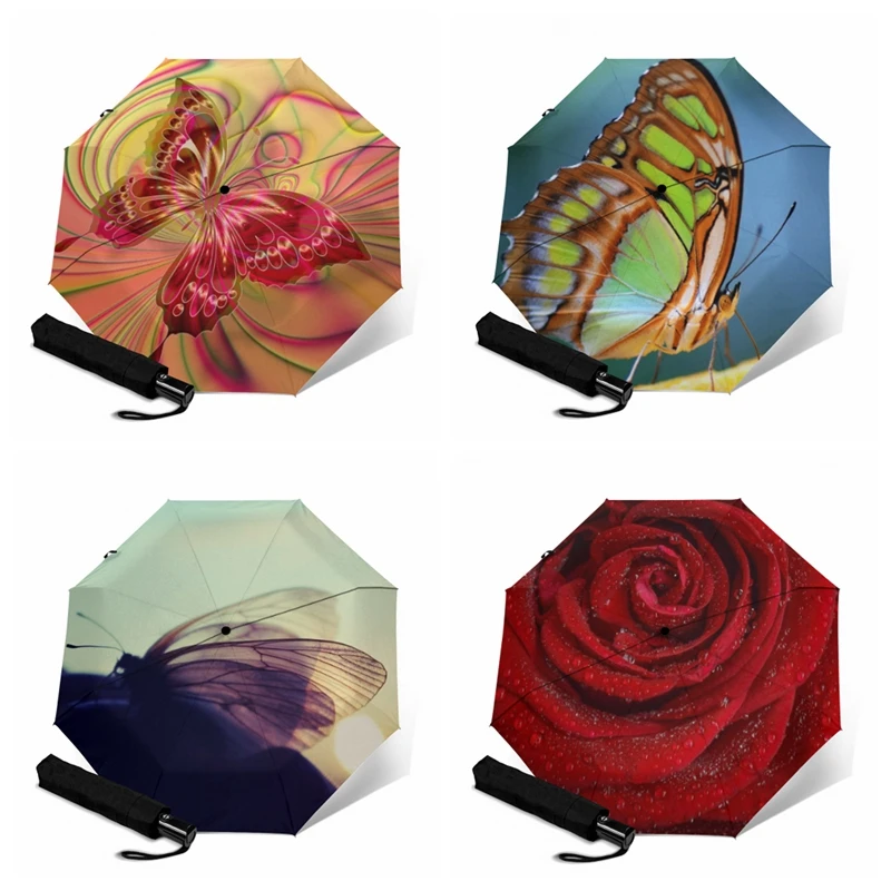 Дорожный автоматический складной зонт солнцезащитные зонты с защитой от УФ