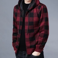hooded jacket no pilling warm comfortable male zippered hoodie coat men jacket for winter