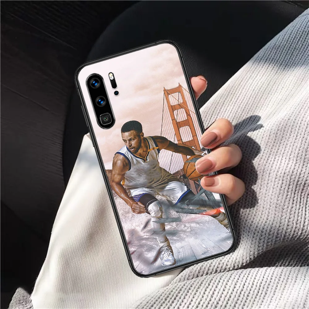 

Curry 30 Basketball Star Phone Case For HUAWEI P 9 10 20 30 40 Lite Pro smart Z 2019 Nova 5T 6 7 i black Bumper Painting Cover