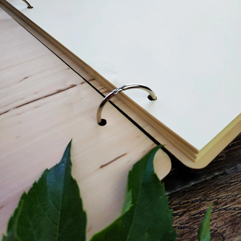 Свадебный фотоальбом в деревенском саду индивидуальная книга для гостей