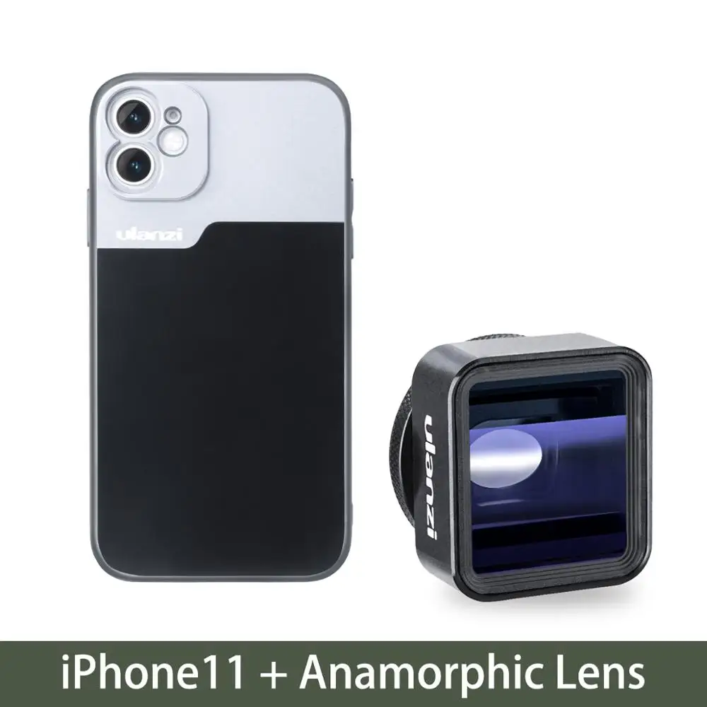 Золотой Ulanzi 17 мм телефонный объектив чехол для телефона для iPhone 11/11 Pro/11 Pro Max анаморфные линзы 17 мм момент объектив Ulanzi DOF адаптер объектива - Цвет: Золотой