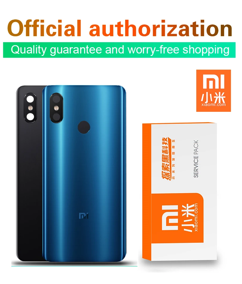 Задний корпус Замена для Xiaomi Mi 8 задняя крышка батарея стекло клейкая наклейка для Xiaomi Mi 8 с сервисным пакетом