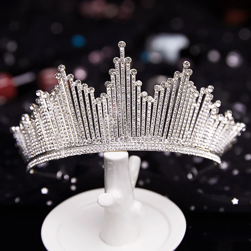 Женская диадема с кристаллами свадебная для невесты | Украшения и аксессуары