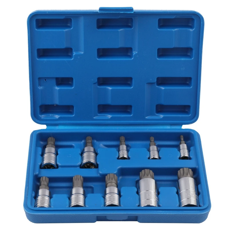 

10 шт. хром-ванадиевая сталь Сталь Давление партия рукав групповые наборы SleeveHead машина разъем двигателя комплект ключ, дюймовый стандарт жен...