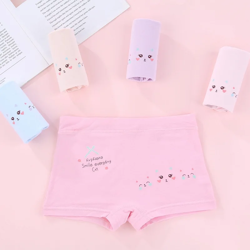 Нижнее белье для маленьких девочек 10 шт./лот Мультяшные милые трусики подростков