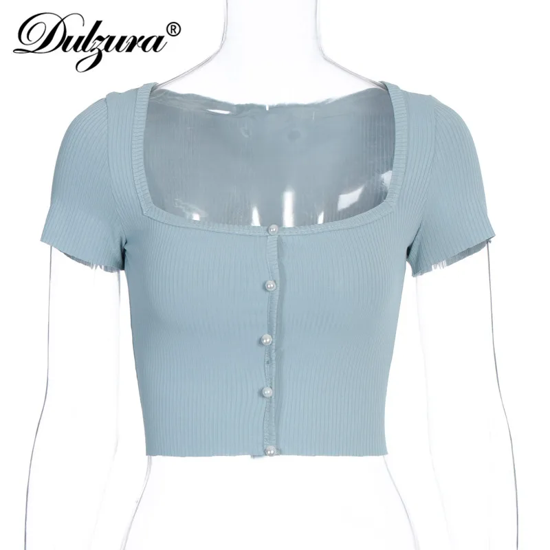 Женский трикотажный кардиган в рубчик Dulzura короткий топ с коротким рукавом