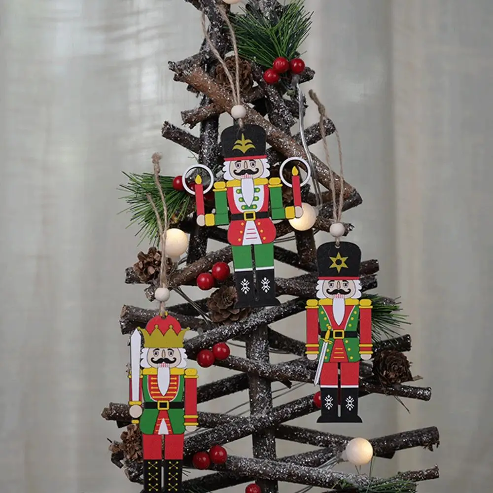 FENGRISE Рождественское дерево орех солдат украшение для дома Рождественская елка