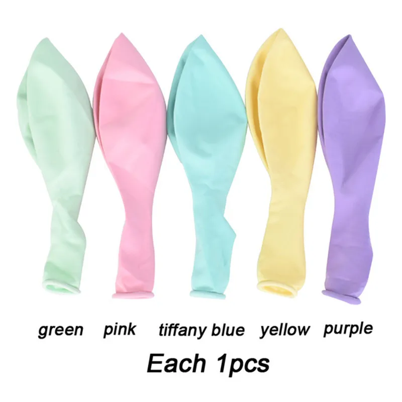 5 шт. 18 дюймов мгновенной проявки Macaroon латексные шарики День подарков будущей