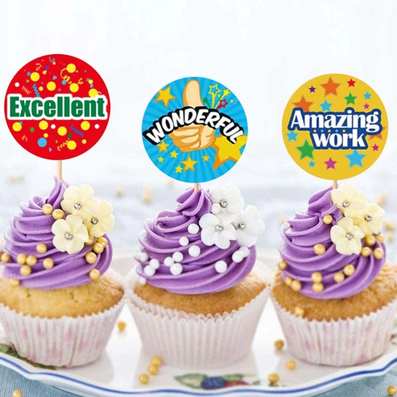 

500Pcs/Roll Cartoon Cute Reward Stickers Students Motivation Teacher Encouragement Sticker for Scrapbooking Cards Craft