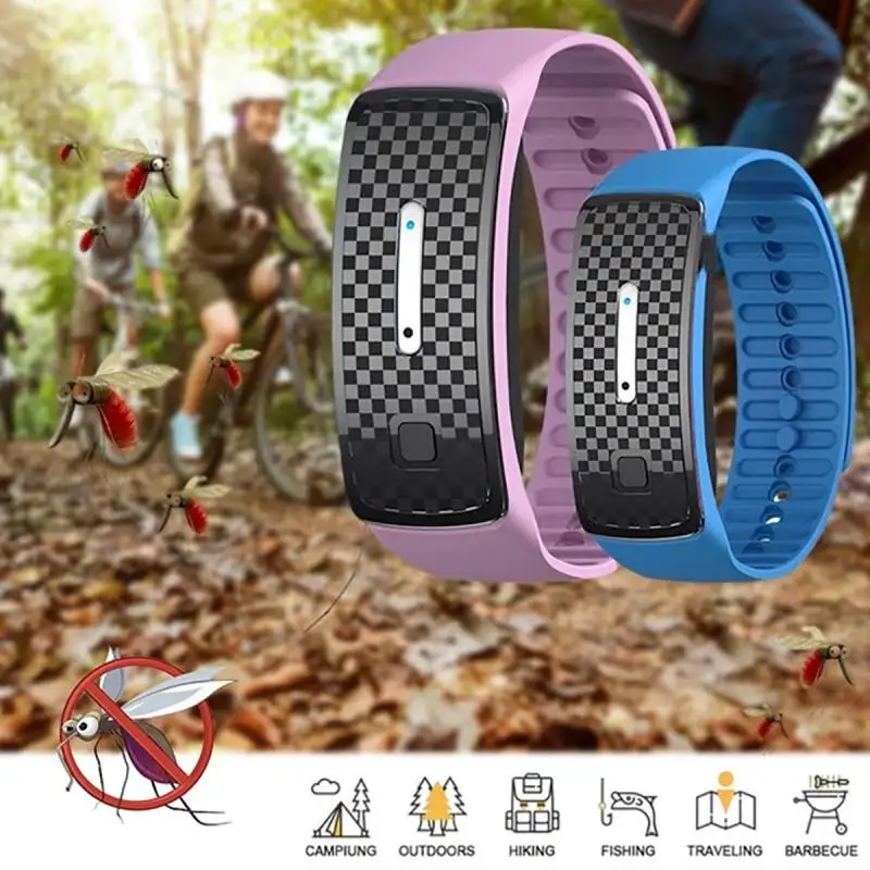 Ультразвуковой репеллент от комаров кольцо для рук Репеллент взрослых и детей