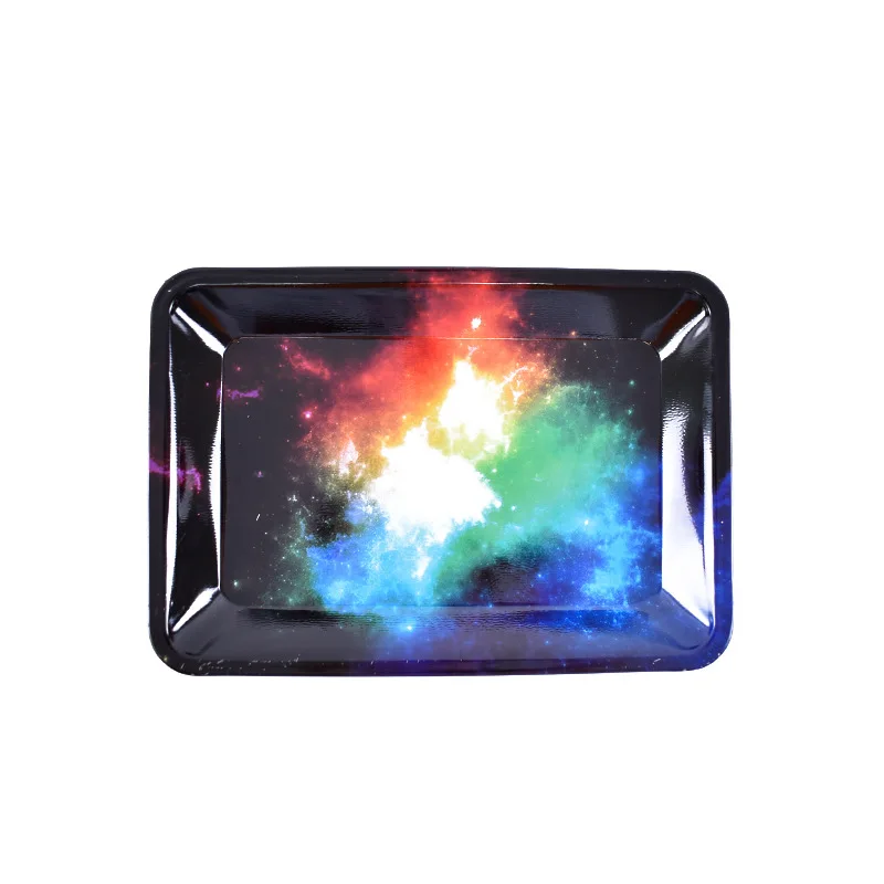

Fashion all kinds of patterns 180*125mm metal cigarette tray, horse mouth cigarette tray, pipe storage accessories