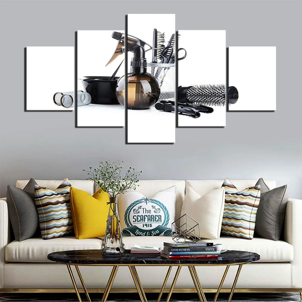 5 шт. настенные картины для парикмахерской и | Дом сад