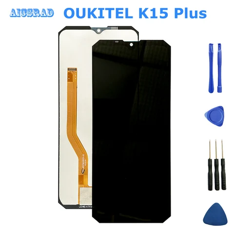 ЖК-дисплей и сенсорный экран для OUKITEL K15 Plus K15Pro, дигитайзер, стеклянная панель в сборе, запасная часть дисплея K 15 PRO K15PLUS