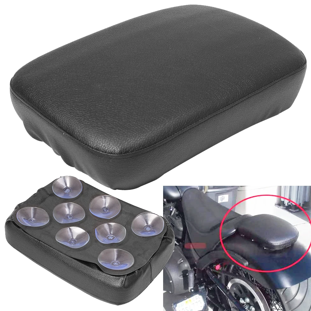 

Коврик для пассажирского сиденья, 8 дюймов, на присоске, для Harley Sportster Softail Touring XL883 1200 48, черный