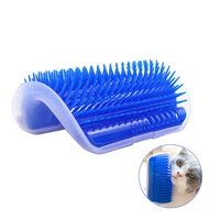 pet cats brush corner cat massage self groomer comb brush facial massage to remove hair pet toy can be glued or nailed plastic