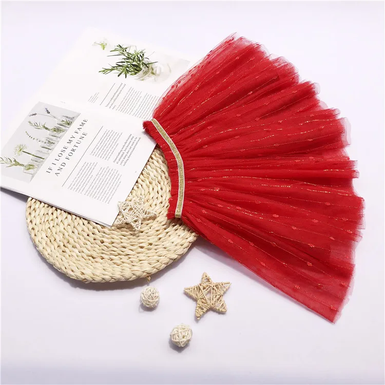 Прямая поставка юбки-пачки для маленьких девочек детская сетчатая юбка