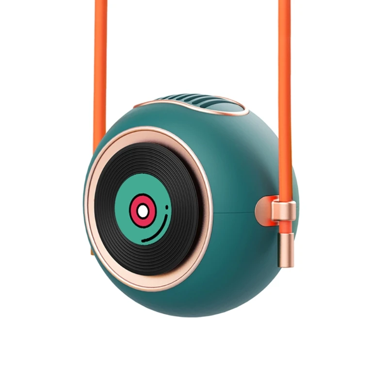 

USB Mini Bladeless Fan Hanging Neck Fan Portable 2 Grade Wind Handsfree Neck Fan