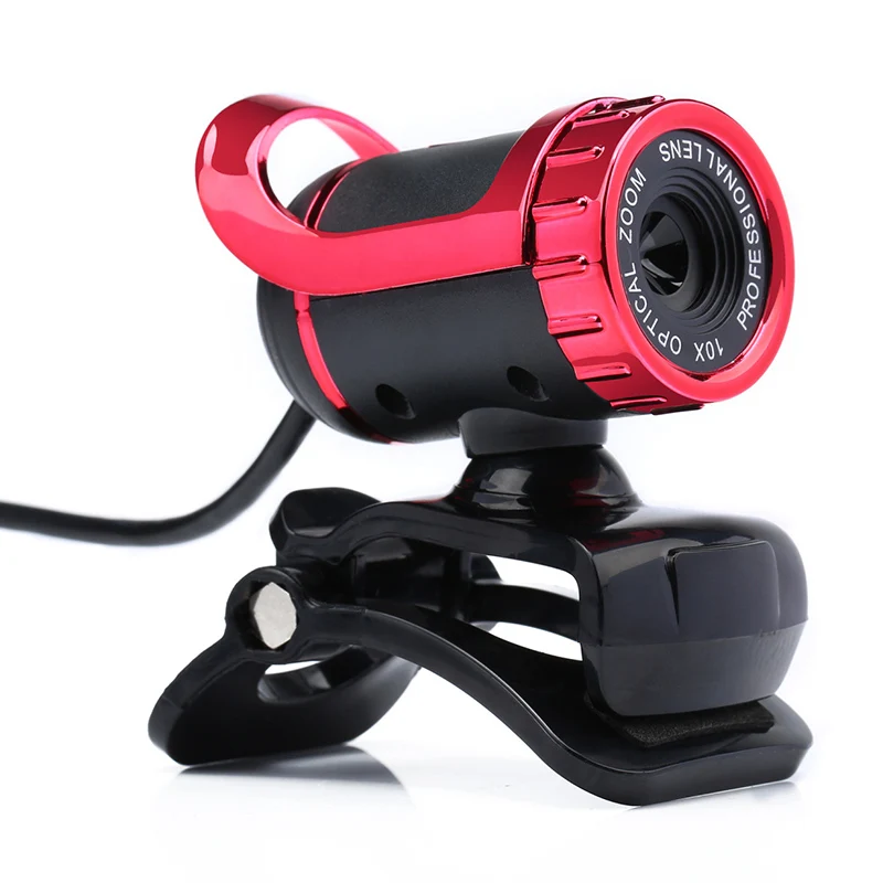 

Webcam 0.3 Megapixel HD Camera Web Cam 360 Degree Webcam USB MIC Clip-on for Laptop Desktop Computer Accessory