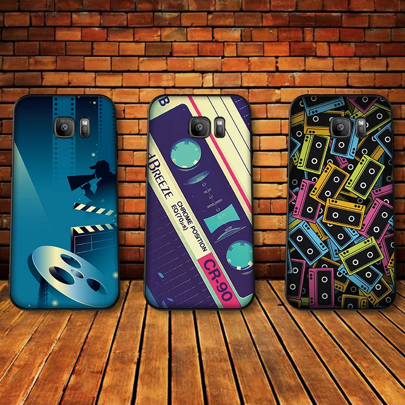 Ретро Классический Кассетный Мягкий силиконовый чехол для телефона Samsung Galaxy S6 S8