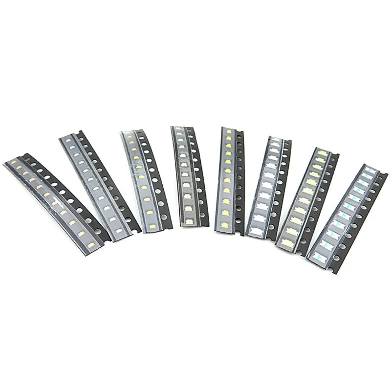 100 шт./лот 6 видов цветов SMD 0402 Led DIY kit ультра яркий