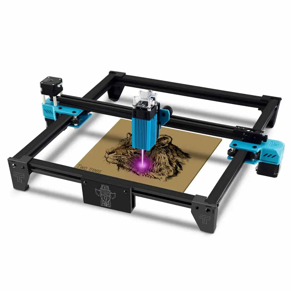 

Twotrees TOTEM S CNC Laser Engraving Machine 40W Fast High Precision Cut Engraver For Metal Wood Leather Picture Printing