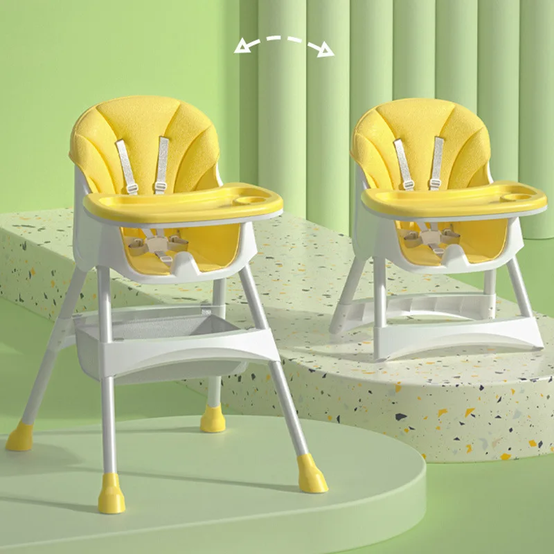Baby Feeding Table Chair Can be Disassembled 2-in-1 Multi-Use Children's Dining High chair for feeding