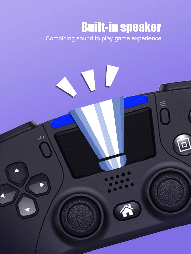 Беспроводной геймпад для PS4 контроллер с двойной вибрацией и bluetooth Dualshock 4 Playstation