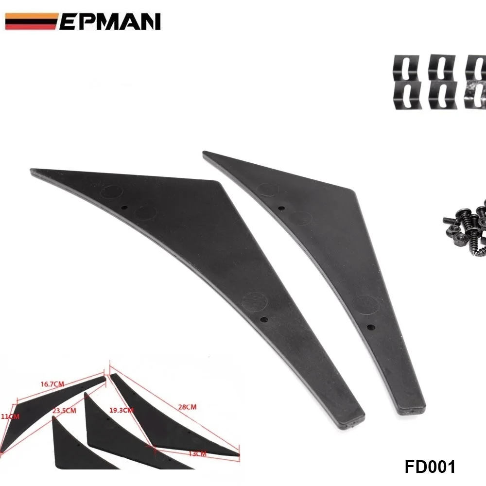 Передний бампер набор для губ Диффузор разделитель плавники спойлер тела