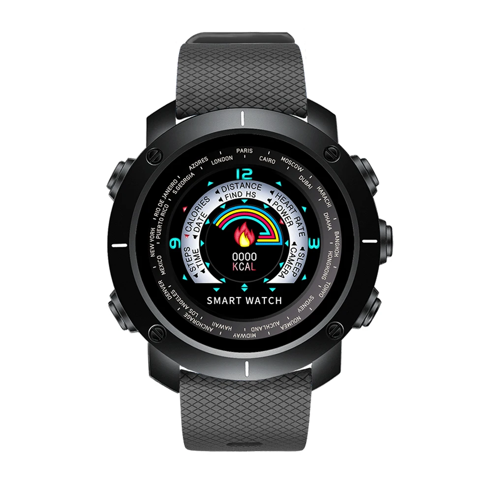 ABS Dial Grey Bozlun 3D умные цифровые часы для мужчин, уличные спортивные часы, монитор сердечного ритма, шагомер, калории, фитнес, Bluetooth, умные часы W30 - Цвет: ABS Dial Grey