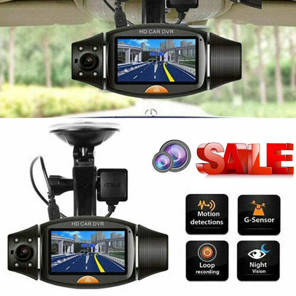 Видеорегистратор автомобильный с двумя объективами 2 7 дюйма 270