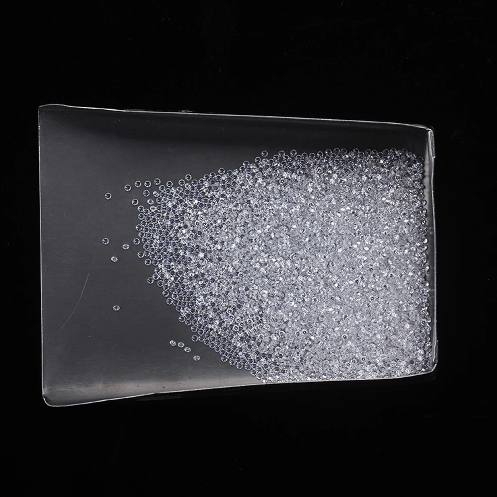 1.0ct 100% Genuine DF White Color 0.8mm-3.5mm Round Shape Small Size Synthetic Moissanites Loose Stone for Jewelry Making