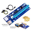 Адаптер CHIPAL Golden VER009S PCI-E, карта 009S PCIE PCI Express, 1X до 16X, USB 3,0, кабель SATA на 6 контактов, светодиодный шнур питания