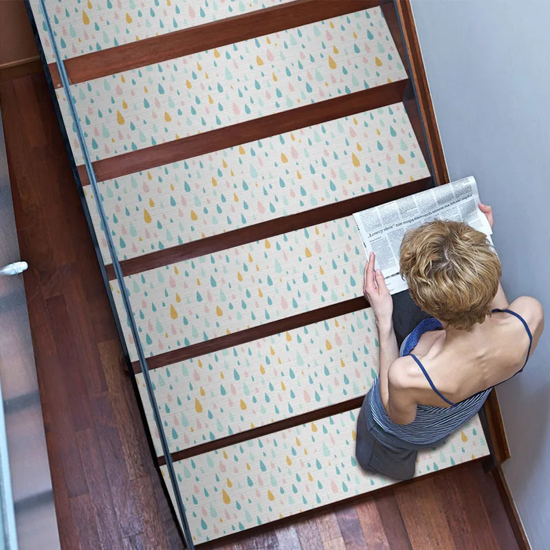 Самоклеящийся Противоскользящий коврик для лестницы Декоративный Напольный